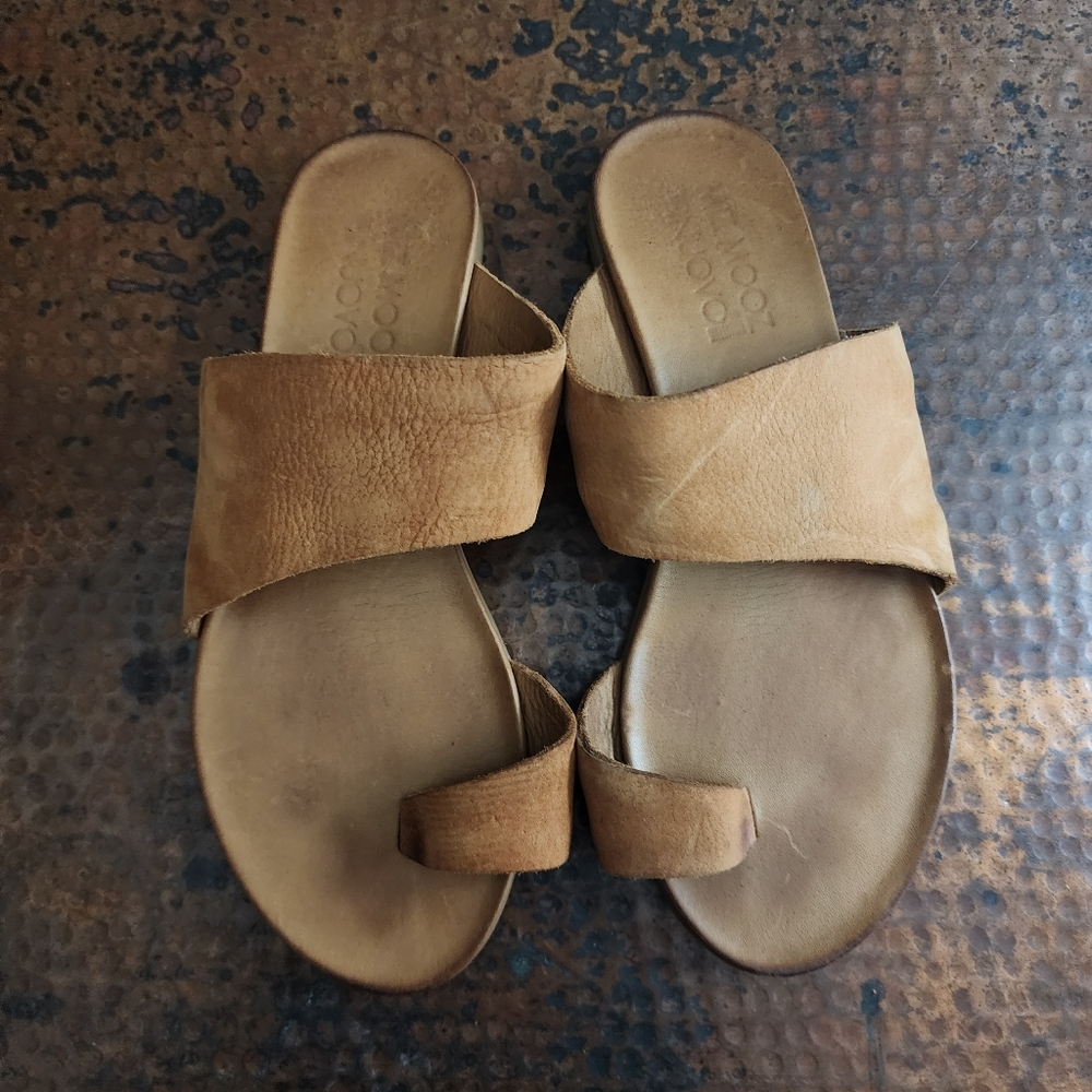 Miz Mooz Tan Leather Sandals - Picture 6 of 13